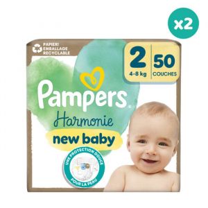 Pampers 2x50 Couches Harmonie - Taille 2