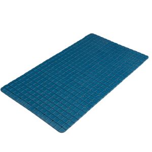 Image de Wadiga Tapis fond de baignoire antid&eacute;rapant PVC bleu mosaic
