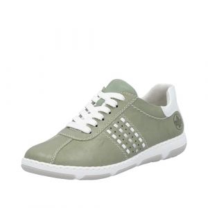 Rieker Femme 42408 Chaussures à Lacets, Vert, 42 EU