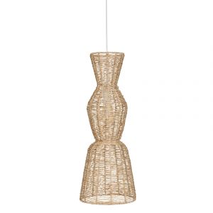 Atmosphera Suspension en jute et acier design vertical