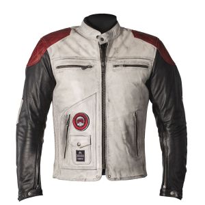 Image de Helstons Blouson cuir Tracker noir- S