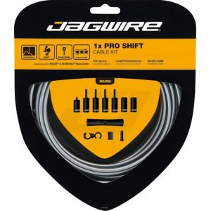 Jagwire 1X Pro Shift Set de câble de dérailleur, gris Câbles & Gaines