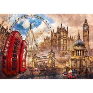 Image de Clementoni Puzzle 1500 pièces : Vintage Londres