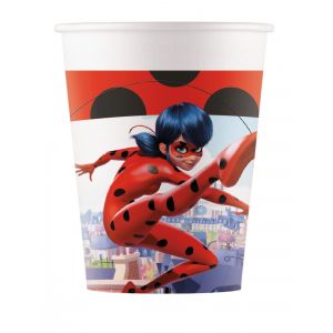 Procos 8 Gobelets en carton Miraculous Ladybug 200 ml Taille Unique