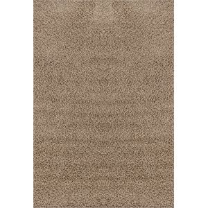 Surya - Tapis de Salon &agrave; Poils Longs et Doux Shaggy Uni Chic Beige Fonc&eacute; 160 x 220 cm
