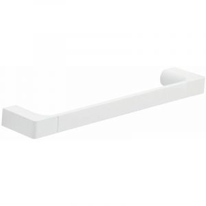 Kiamami Valentina Porte-Serviettes 35 Cm Blanc Mat Laiton Chromé - Fixation Avec Vis Incluses -GiacintoGiacinto