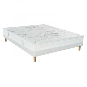 Essenzia Ensemble MORPHOZONE 180 + Sommier Tradition + Pieds 110x200 STRETCH Latex