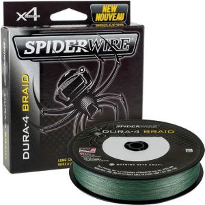 Spiderwire Dura-4 tress&eacute; fil 300m vert mousse 26lb/11.8Kg 0.14mm