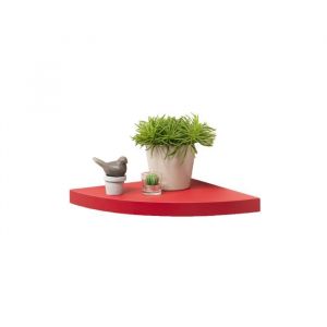 Image de Modul'Home 6RAN795RO Etagère Flottante Panneau/MDF Rouge 25 x 25 x 3,4 cm