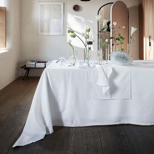 Le Jacquard Français Nappe en, Voyage Iconique Rose - Couleur Rose