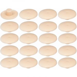 Cyclingcolors 20x Cache vis en Plastique 4 x 2,7 x 11,8mm Confirmat Meuble Capuchon Bouchon Trou Protection Universel, Beige Sable
