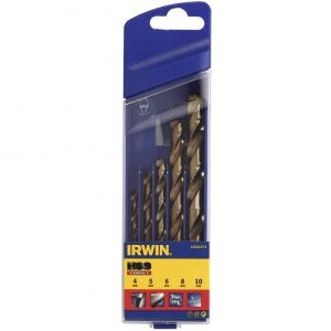 Irwin 10502570 - Set de 5 forets HSS Pro Cobalt 4/5/6/8/10 mm