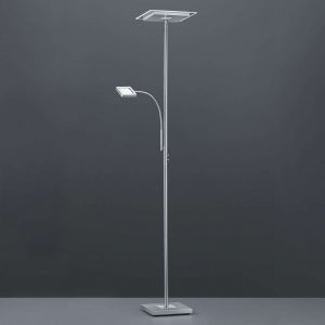 Image de Reality Leuchten Lampadaire à éclairage indirect LED Ackbar carré