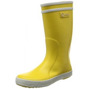 Aigle Lolly Pop Blanc/Jaune - Bottes De Pluie Enfant 28 Blanc/Jaune