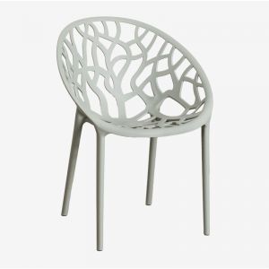 Lot de 2 chaises de salle à manger empilables Ores SKLUM Vert Kaki 79 cm