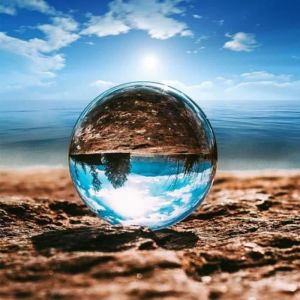 Boule de Cristal - Boule pour la Photographie - Verre K9 - Diamètre 80mm - Couleur clair