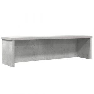 &Eacute;tag&egrave;re de cuisine empilable gris b&eacute;ton 60x15x16 cm