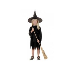 Party Pro Costume de sorciere couleur noire 4-6 ans