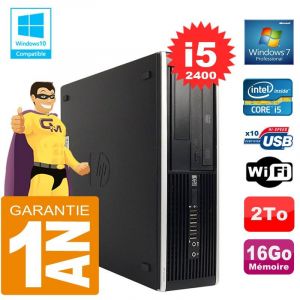 HP PC Compaq 8300 SFF Core I5-2400 Ram 16Go Disque 2 To Graveur DVD Wifi W7