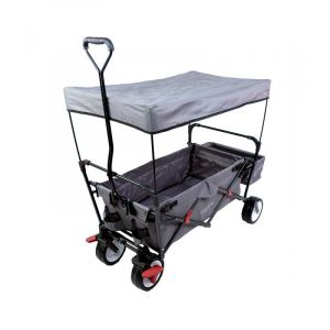 Fuxtec Chariot de jardin pliable Gris Wild Cruiser - transport charge 75 kg