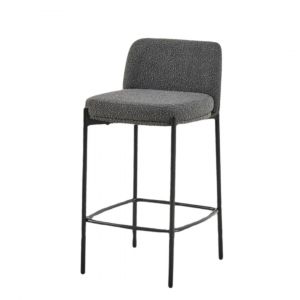 Rousseau Tabouret de bar Ella - H85 x L37 x P42 cm - Gris