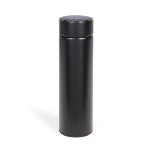 Livoo Bouteille isotherme affichage digital MEN393 - Inox - Capacit&eacute; 500 ml + Filtre infuseur