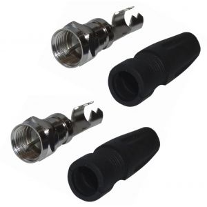 Aerzetix 2x Connecteur prise fiche F m&acirc;le 7mm antenne TV satellite coaxial