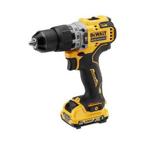 Image de Dewalt DCD706D2-QW Perceuse-visseuse à Percussion Brushless + 2 Batteries 12V 2Ah Li-ION + Coffret Tstak, Noir/Jaune