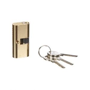 Yale Cylindre Ovale pour serrures YN0901002000 Couleur Laiton, 3 cl&eacute;s