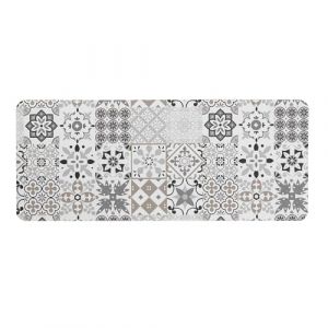 Douceur d'Intérieur, Tapis de Bain (50 x 120 cm) Salou Naturel, Ultra-Absorbant