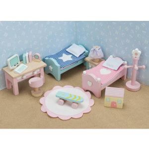 Image de Le Toy Van La chambre d'enfant rose pour maison de poupée