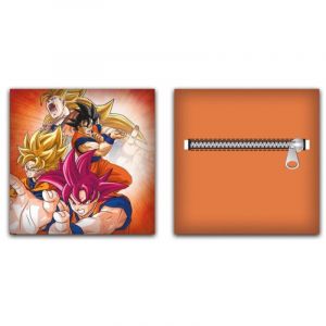 Aymax Coussin en Peluche avec poche Dragon Ball Z - Tous les Personnages - Orange