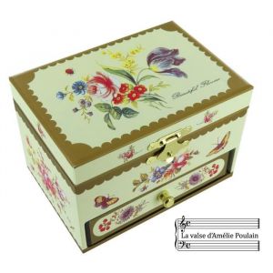 Valse d'Am&eacute;lie Poulain (Yann Tiersen) - Bo&icirc;te &agrave; musique - bijoux musicale - coffret musical en bois avec ballerine dansante - 35102