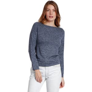 T-shirt chaud manches longues et col bateau femme Admas