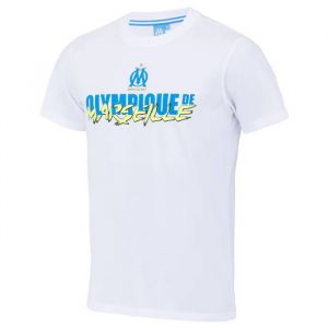 - T-Shirt Om - Collection Officielle Olympique De Marseille - Blanc - Homme