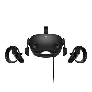 HP Reverb G2 + 2 pilotes Lunettes de réalité virtuelle SteamVR, WMR, résolution 4K, verres réglables Valve, 4 caméras, son spatial 3D, subpixel RVB, 90 Hz, Bluetooth intégré, ultralégères.