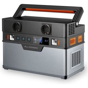 Générateur Portable Centrale Electrique 700W Batterie Solaire Haute Performance Onde Sinusoïdale 606 Wh/164000 mAh pour extérieur