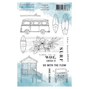 Tampon transparent A5 15 x 21 cm Surf 13 pcs