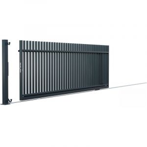 Azura home design Portail coulissant LOTOS ouverture à droite 4 m avec motorisation intégrée