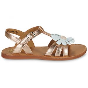 Image de Pom d'Api Sandales enfant PLAGETTE BIG FLO Dor&eacute; - Taille 31,32,33,34