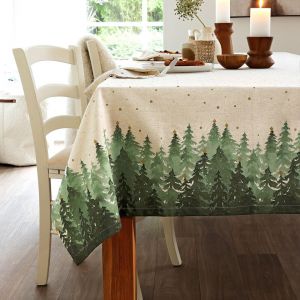 Nappe imprim&eacute; coton blanc &eacute;cru ARTHURNAP