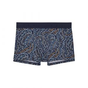 HOM Me Fontainebleau Boxer Shorts, Imprim&eacute; Lianes V&eacute;g&eacute;tales Fond Marine, L EU