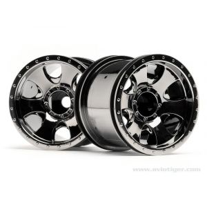 HPI Racing Jantes Warlock Black Chrome