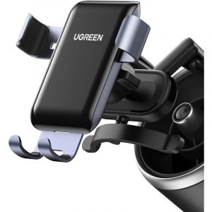 UGreen Support de téléphone de voiture à gravité - grille ronde, gris