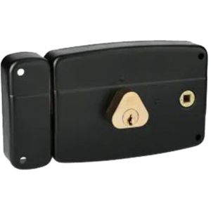 Heracles Serrure monopoint en applique ERCY 5 goupilles 5G horizontal fouillot gauche cylindre de 50 mm C5-501713M-2MV