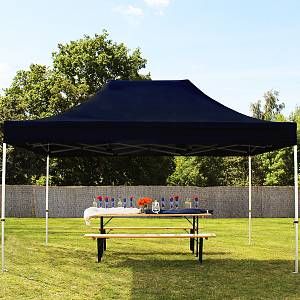 Intent24 Tente pliante 3x4,5 m sans bâches de côté noir PROFESSIONAL tente pliable ALU pavillon barnum.FR