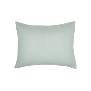 Today Taies d'oreillers, traversins ORGANIC CELADON X2 - Couleur 50x70 cm - Taille Blanc