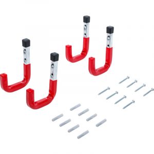 BGS Diy 88314 - Jeu de crochets muraux - 4 pièces