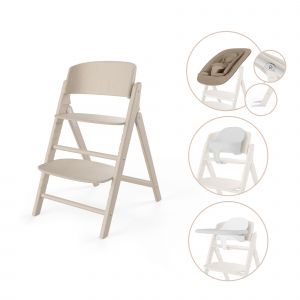 Cybex GOLD Pack chaise haute enfant Click & Fold 4en1 All Natural bois