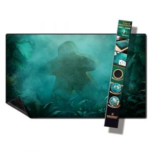 WOGAMAT Tapis Forest MEEPLE (Taille 2 60X100 CM) - pour Jeux de soci&eacute;t&eacute; et Jeux de Cartes - qualit&eacute; Premium